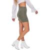 Forever 21 Womens Faux Suede Mini Skirt(Green)