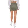 Forever 21 Womens Faux Suede Mini Skirt(Green)
