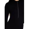 Forever 21 womens Seamless Half-zip Mock Neck Romper(Black)
