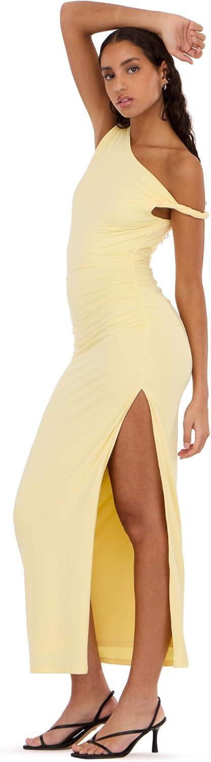image:imageForever 21 Womens Maxi Dress with Side Ruching DetailYellow