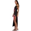 Forever 21 Womens Maxi Dress with Side Ruching Detail(Black)