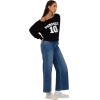 Forever 21 Womens Off Shoulder Slouchy Sweater with High Rib Start(Black)