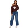 Forever 21 Womens Off Shoulder Slouchy Sweater with High Rib Start(Brown)