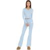 Forever 21 womens Sweater Knit Zip Up Hoodie With Back Hit(Blue)