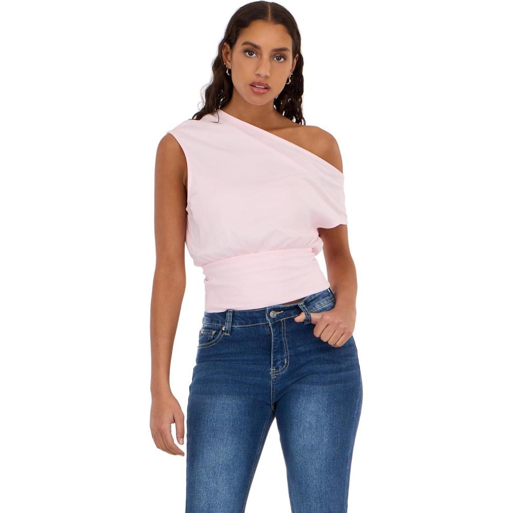 image:imageForever 21 Womens OffShoulder Top with Banded BottomPink