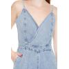 Forever 21 Women’s Denim Surplice Wide-leg Jumpsuit(Light Denim)