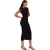 Forever 21 Womens Maxi Skirt(Black)