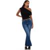 Forever 21 Womens Off-Shoulder Top with Banded Bottom(Black)