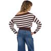 Forever 21 Womens Slouchy Off-The-Shoulder Sweater(Brown)