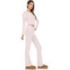 Forever 21 Womens Sweater Fold Over Waist Pant(Pink)