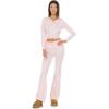 Forever 21 Womens Sweater Fold Over Waist Pant(Pink)