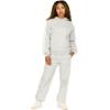 Forever 21 womens Zip-up Hoodie With Side Stripes(Grey)