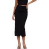 Forever 21 Womens Maxi Skirt(Black)