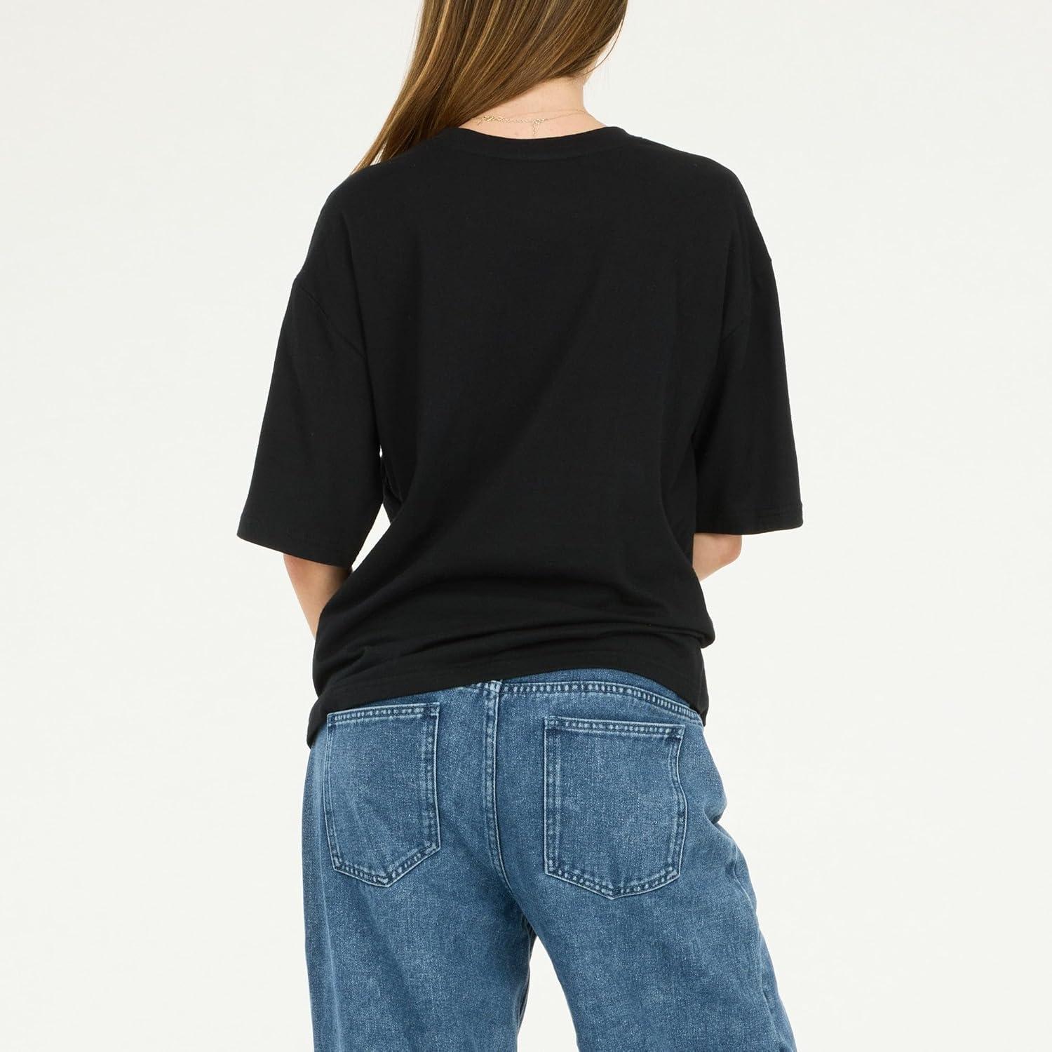 image:imageForever 21 Womens Oversized Jersey TShirt  VintageInspired Graphic TeeBlack