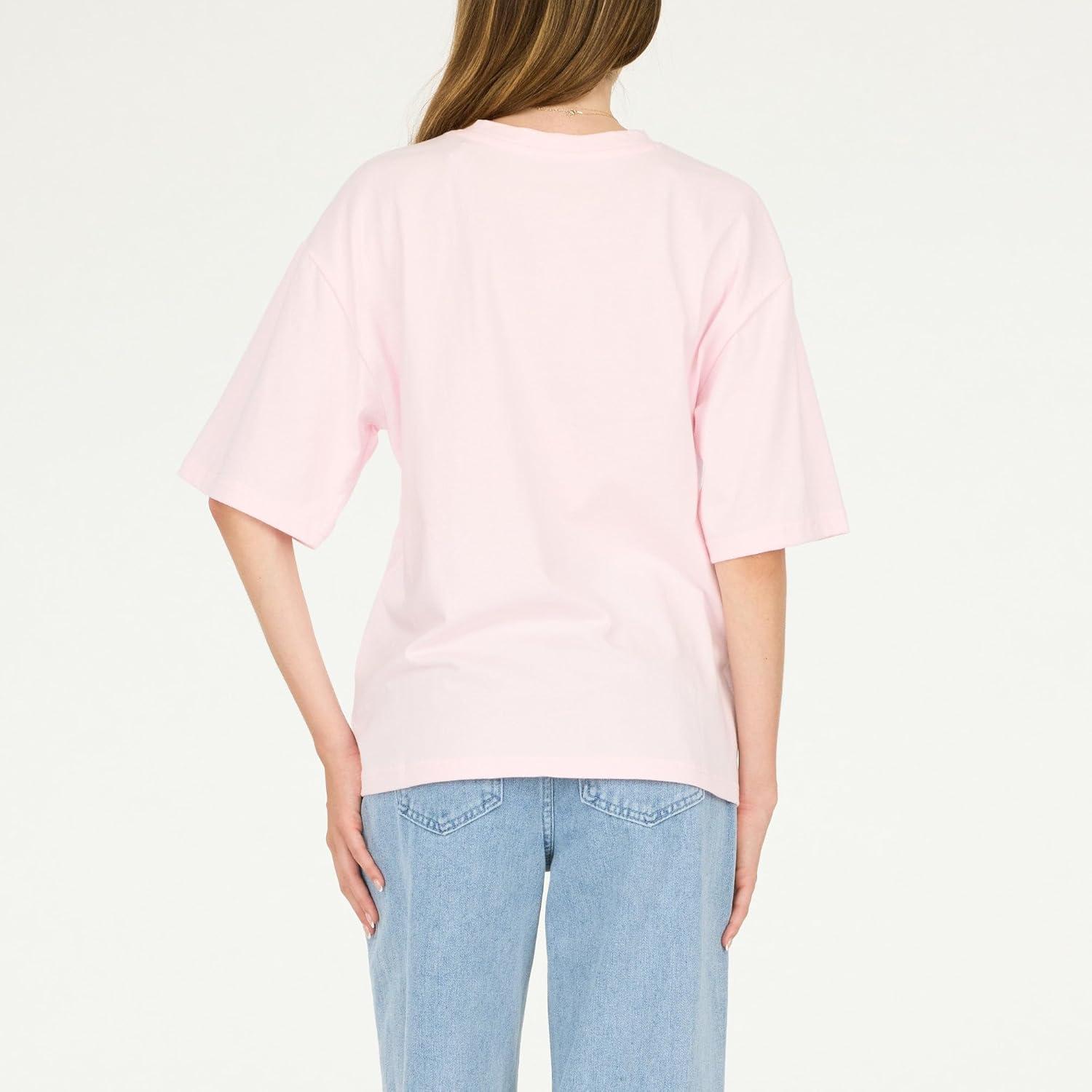 image:imageForever 21 Womens Oversized Jersey TShirt VintageInspired Graphic TeePink
