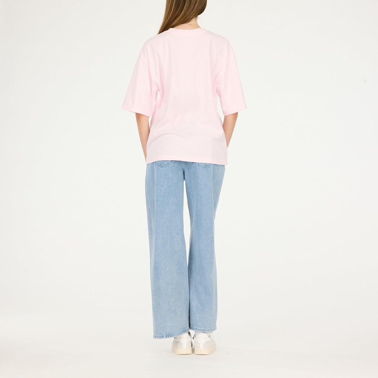 image:imageForever 21 Womens Oversized Jersey TShirt VintageInspired Graphic TeePink