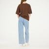 Forever 21 Women’s Oversized Jersey T-Shirt – Vintage-Inspired Graphic Tee(Brown)