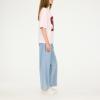 Forever 21 Women’s Oversized Jersey T-Shirt – Vintage-Inspired Graphic Tee(Pink)