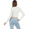 Forever 21 Women’s Cable Knit Fitted Cardigan – Classic Long Sleeve Button Front Sweater for Everyday Layering(Ivory)