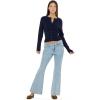 Forever 21 Women’s Cable Knit Fitted Cardigan – Classic Long Sleeve Button Front Sweater for Everyday Layering(Navy)