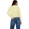 Forever 21 Womens Cardigan Sweater Soft Knit Long Sleeve Button Front(Yellow)