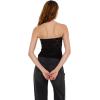 Forever 21 Womens Lace Tube Top with Built-in Bra Cups(Black)