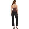 Forever 21 Womens Lace Tube Top with Built-in Bra Cups(Brown)
