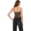 Forever 21 Womens Lace Tube Top with Built-in Bra Cups(Leopard)