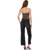 Forever 21 Womens Lace Tube Top with Built-in Bra Cups(Leopard)