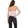 Forever 21 Womens Lace Tube Top with Built-in Bra Cups(Pink)
