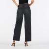 Forever 21 Women’s Low Waist Wide Leg Denim Jeans with Heart Patch Details(Black)