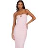 Forever 21 Womens Strapless Maxi Dress with Side Ruching(Pink)