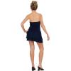 Forever 21 womens Tube Tiered Drop Waist Romper(Navy)