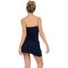 Forever 21 womens Tube Tiered Drop Waist Romper(Navy)