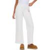 Forever 21 Womens Low Rise Flare Jogger Pants with Graphic Detail(Ivory)