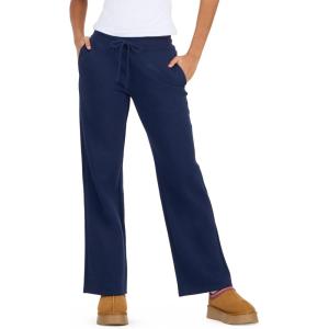 Forever 21 Womens Low Rise Flare Jogger Soft Fleece Sweatpants(Navy)