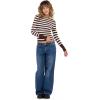 Forever 21 Womens Boatneck Sweater with High Rib Start(Brown)