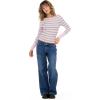 Forever 21 Womens Boatneck Sweater with High Rib Start(Pink)