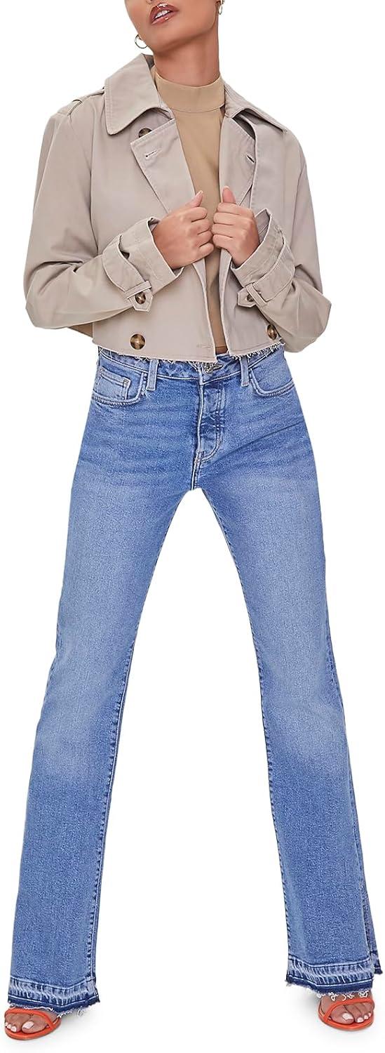image:imageForever 21 womens Cropped Doublebreasted Twill JacketKhaki
