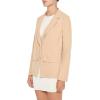 Forever 21 Womens Boxy Notched Lapel Blazer(Tan)