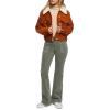 Forever 21 Womens Cotton Faux Shearling Jacket(Ginger)