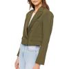 Forever 21 Womens Double-Breasted Cropped Blazer(Cypress)