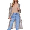 Forever 21 Women’s Snakeskin Print Satin Kimono(Cream)