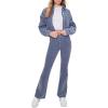 Forever 21 womens Corduroy Frayed Cropped Shacket(Steeple Grey)