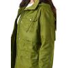 Forever 21 womens Drawstring Longline Trench Coat(Olive)