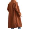 Forever 21 womens Plush Drop-sleeve Coat(Camel)