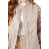 Forever 21 womens Zip-up Bomber Jacket(Goat)