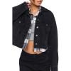 Forever 21 Women’s Denim Trucker(Black)
