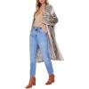 Forever 21 Women’s Snakeskin Print Satin Kimono(Cream)