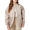 Forever 21 womens Zip-up Bomber Jacket(Goat)